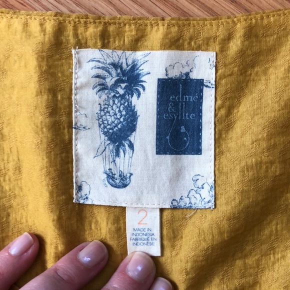 📍SOLD📍Anthropologie Edmé & Esyllte Goldenrod - Picture 5 of 8